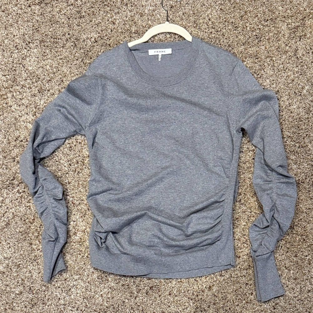 Frame Denim Women's Heather Gray Sweatshirt